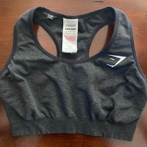 Gymshark Vital Seamless Sports Bra - Black Marl